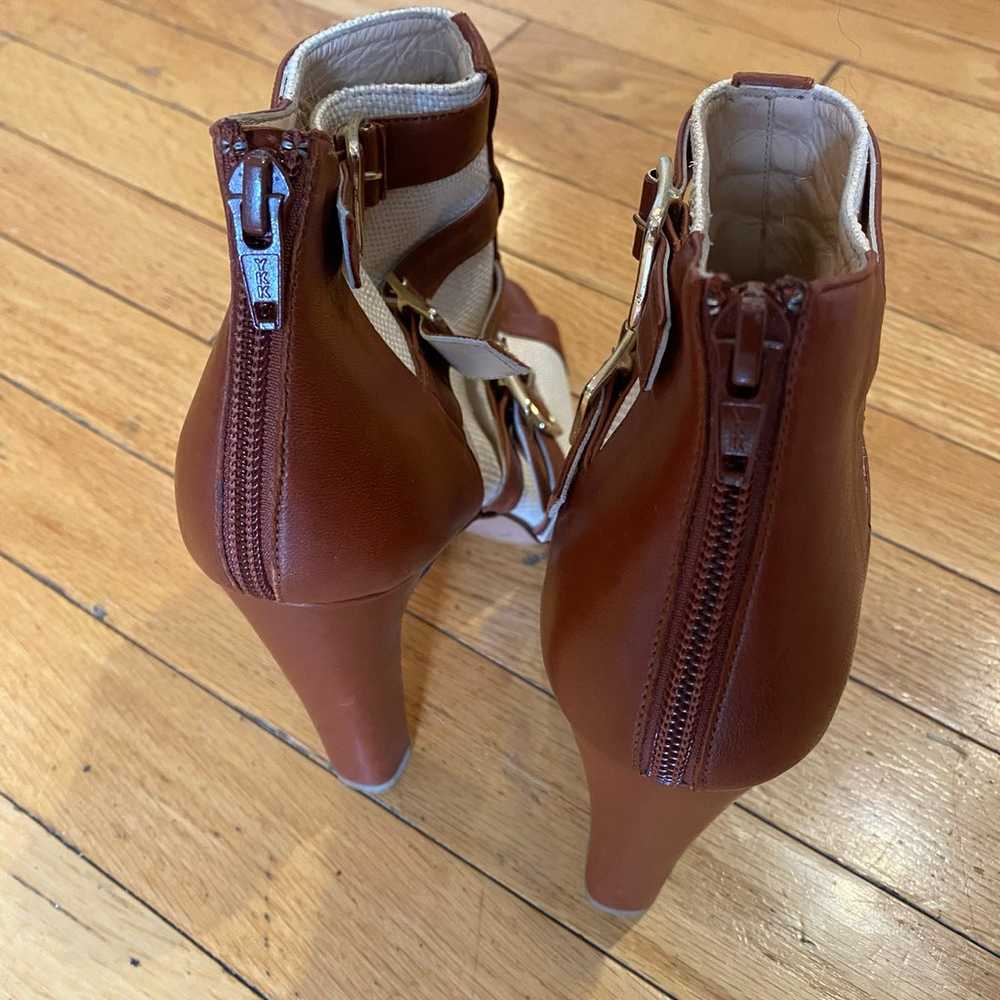 Bionda Castana Leather Heel Booties - image 5