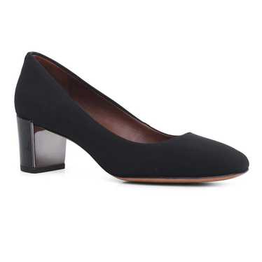 Donald J Pliner Corin Chunky Heel Pump Black Crep… - image 1