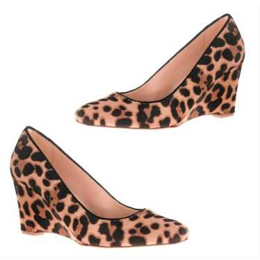 J.CREW Martina Calf Hair Wedge Heels // 8