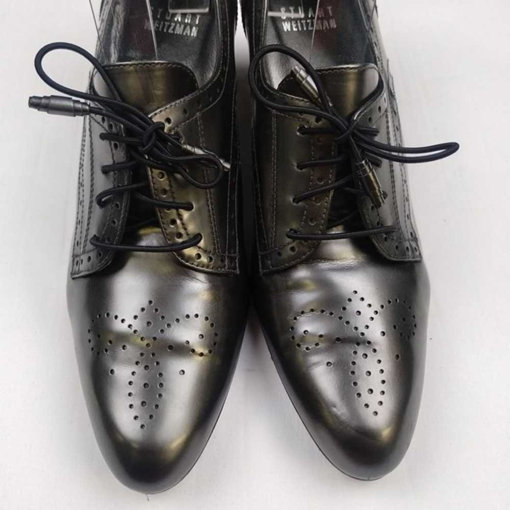 Stuart Weitzman Women's Silver Heels/Oxfords Sz7.… - image 5