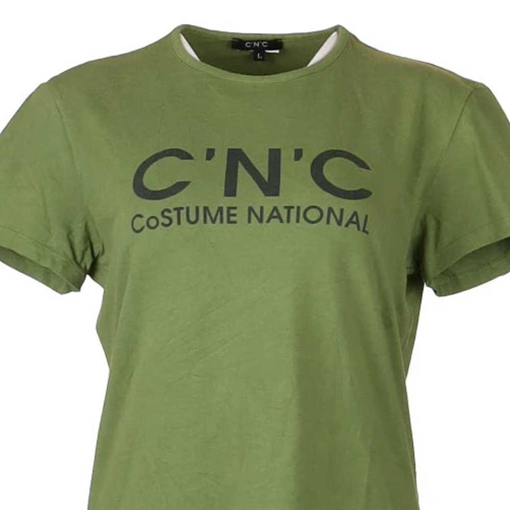 Costume National Spellout T-Shirt - Large Green C… - image 4