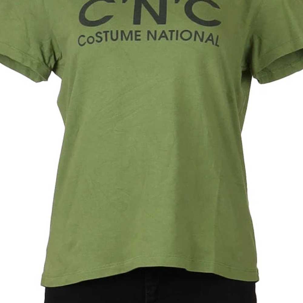 Costume National Spellout T-Shirt - Large Green C… - image 5