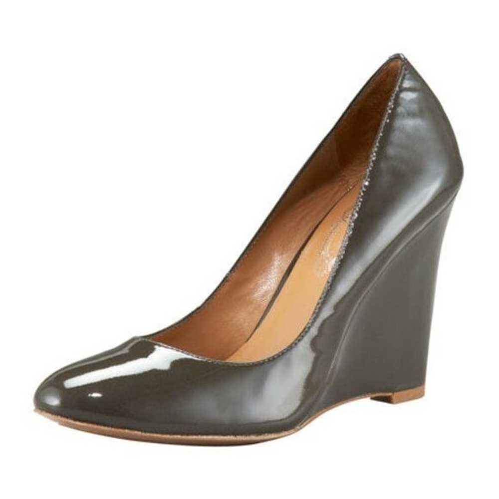 Elie Tahari Annie Patent-Leather Wedge Pump - image 2