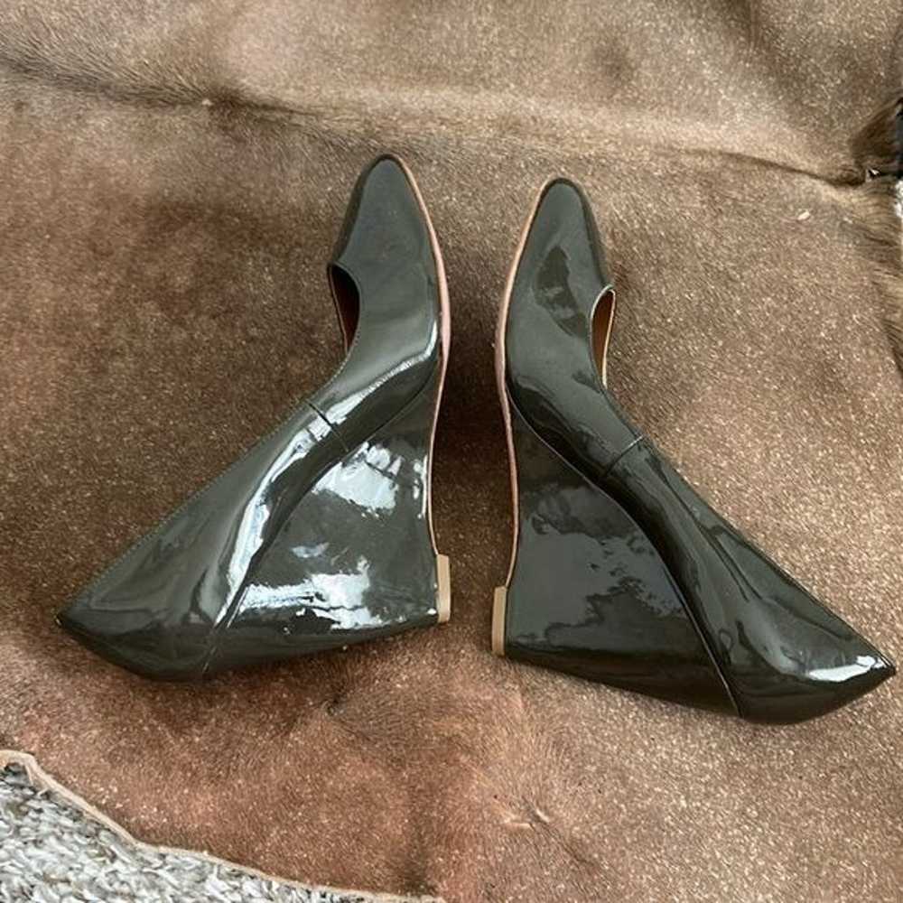 Elie Tahari Annie Patent-Leather Wedge Pump - image 6