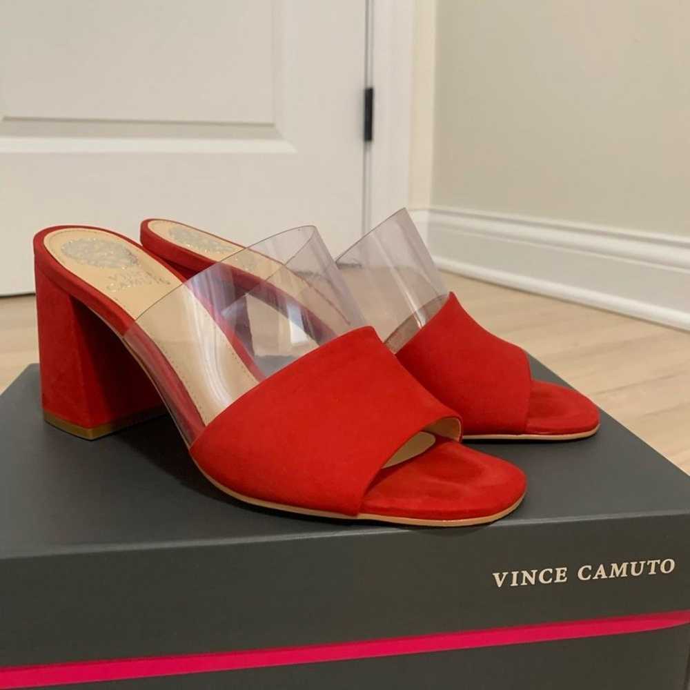 Vince Camuto Nechesta Block Heel - Red/Clear - 6.5 - image 12