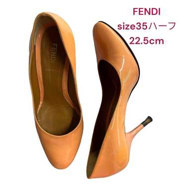 FENDI Enamel Pumps Salmon Pink 22.5cm. - image 1