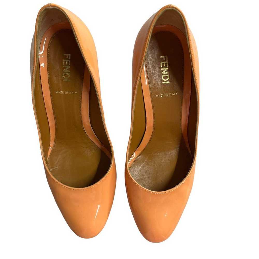 FENDI Enamel Pumps Salmon Pink 22.5cm. - image 4