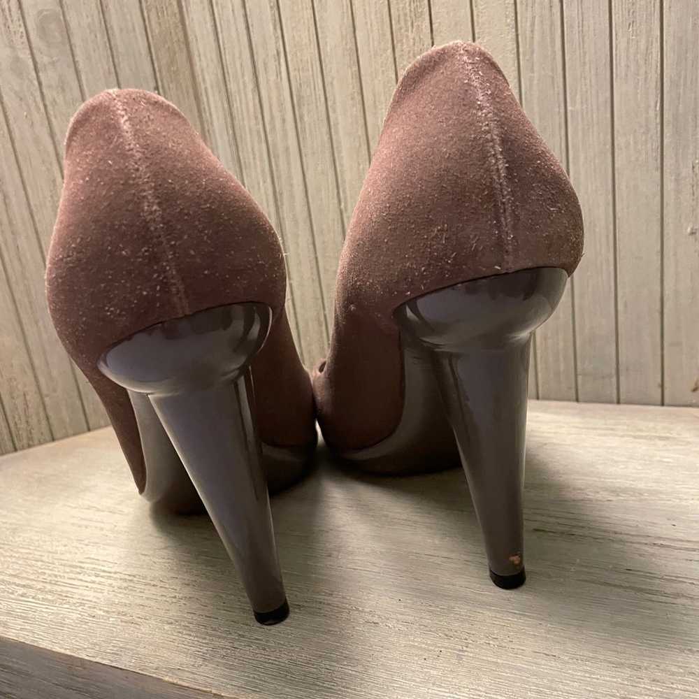 Bottega Veneta Beige Suede Cone Heels Made in Ita… - image 4