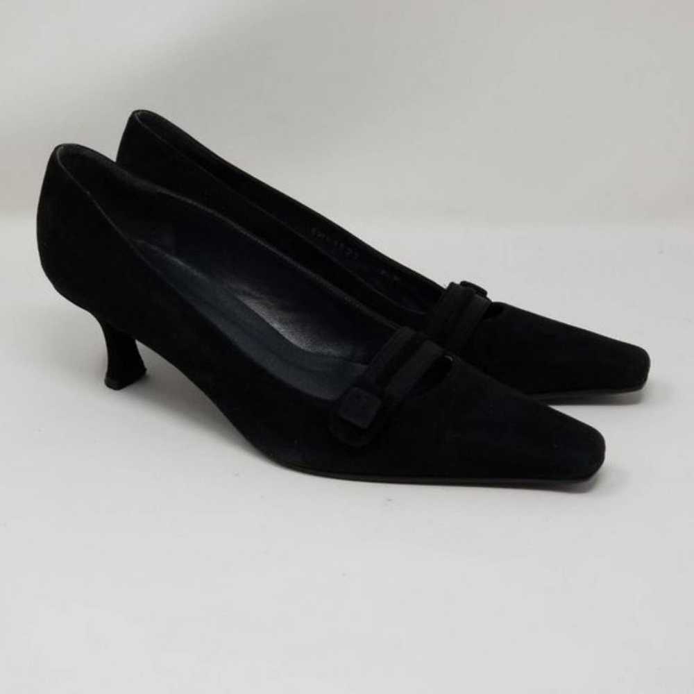 Stuart Weitzman Velvet Slip On Square Point Toe S… - image 2