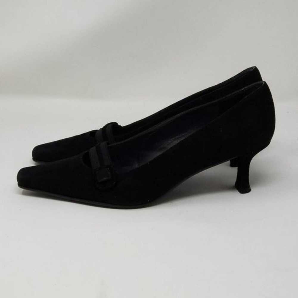 Stuart Weitzman Velvet Slip On Square Point Toe S… - image 4