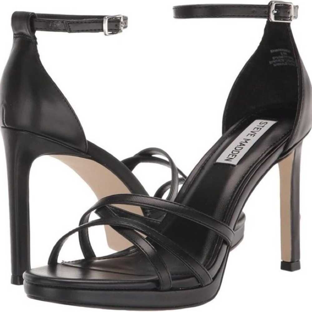 NEW! Black Steve Madden Kammi Strappy Platform Sa… - image 1