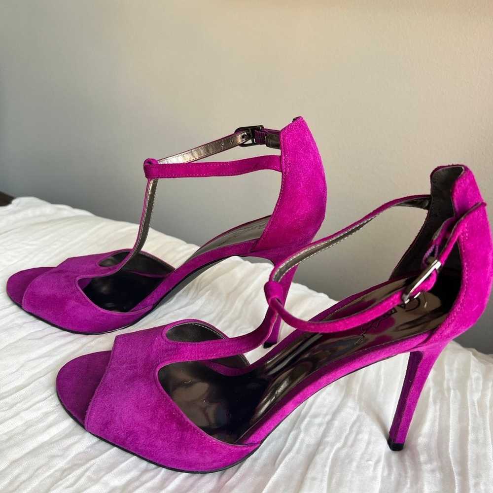 Carlos Santana Dream T-Strap Suede Heels Lilac si… - image 4