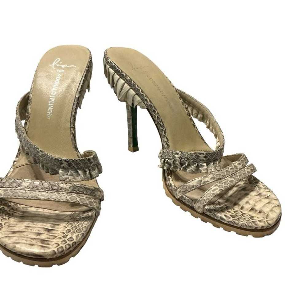 LISA for DONALD J PLINER Women's Snakeskin Lug So… - image 1