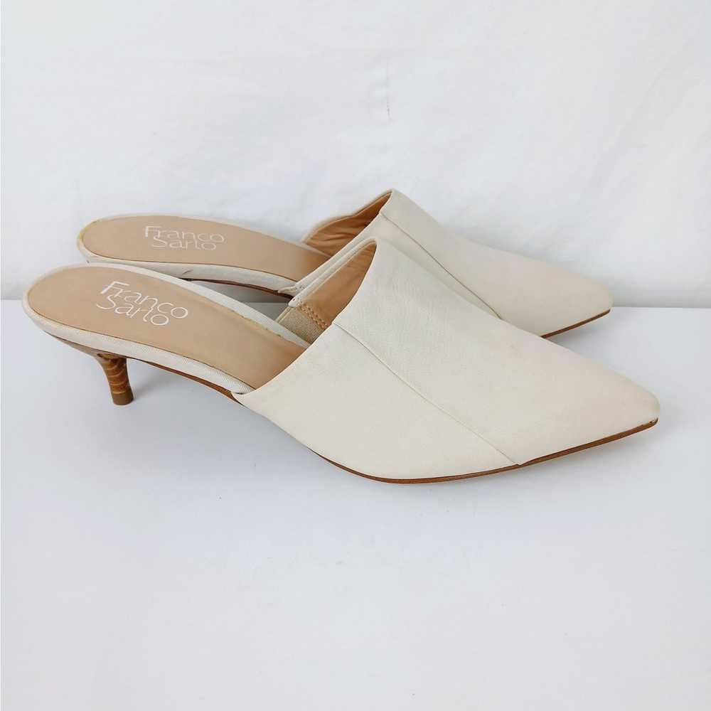 Franco Sarto SZ 10 Doxie Cream Leather Slip On Ki… - image 2