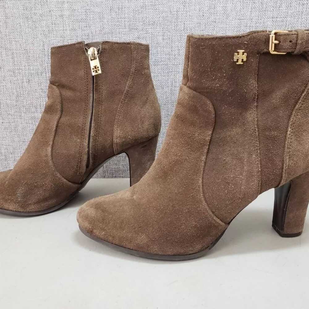 TORY BURCH Brown Leather Ankle Boots Excellent Sh… - image 1