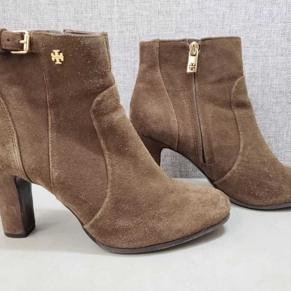 TORY BURCH Brown Leather Ankle Boots Excellent Sh… - image 3