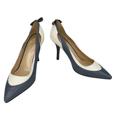 Kate Spade Precious Pump Heel 8 Gray Cream Gold