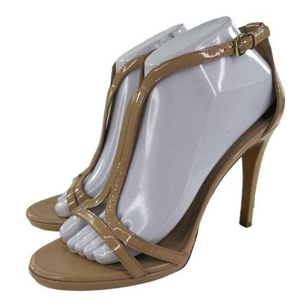 Tory Burch Women's T-Strap Beige Patent Sandals U… - image 1