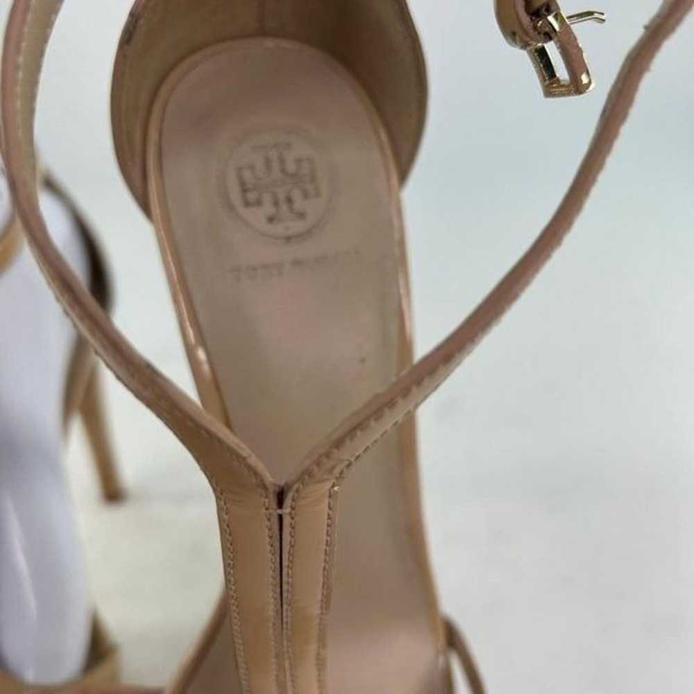 Tory Burch Women's T-Strap Beige Patent Sandals U… - image 8