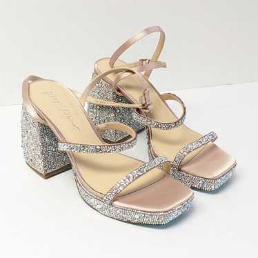 Betsey Johnson Jany Rhinestone Platform Sandals, S