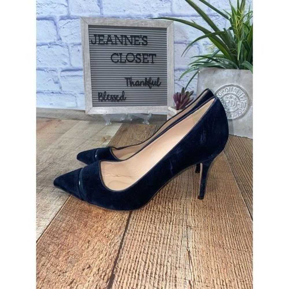 JCrew Elsie navy velvet pumps  Size 9 - image 3