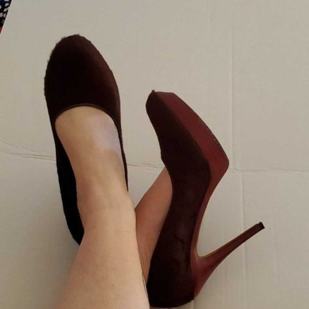 Donald J Pliner Heels Calf Hair Pumps Platform Le… - image 3