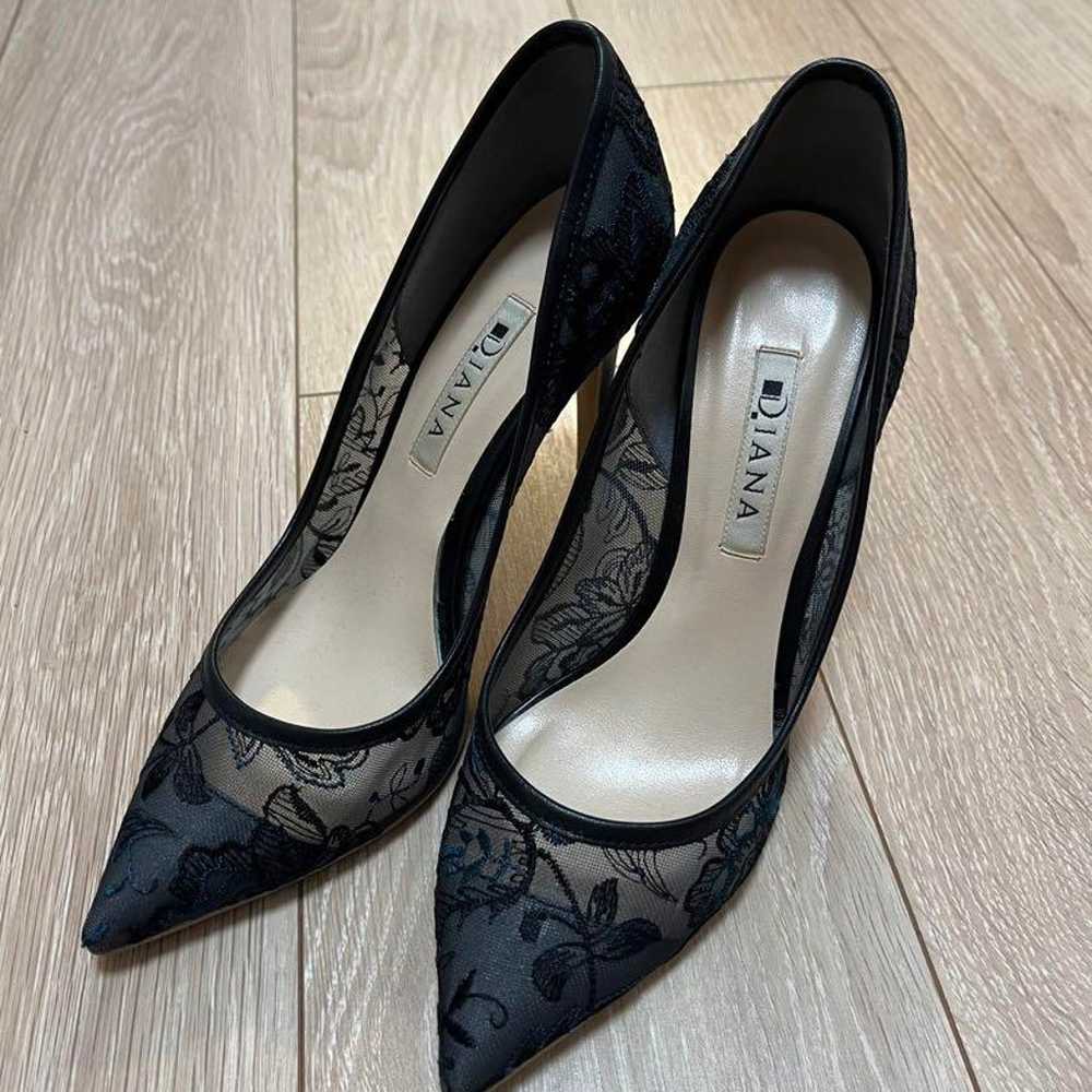 Diana Lace Pumps Navy - image 1