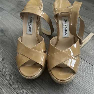 Jimmy Choo platform wedge sandals