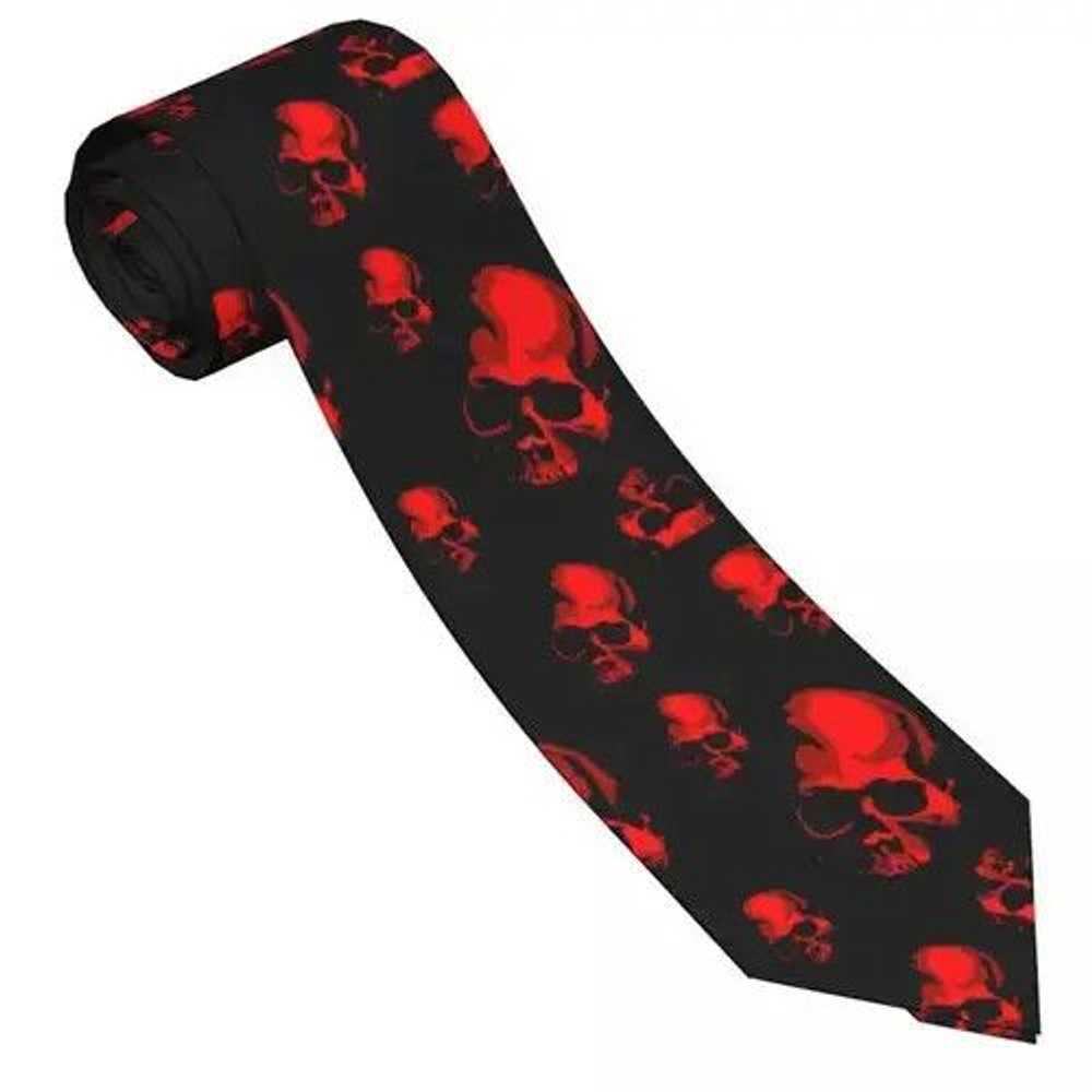 Streetwear Skull punk necktie - image 2