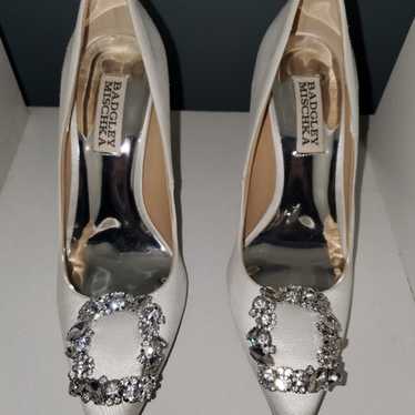 Badgley Mischka jeweled formal heels