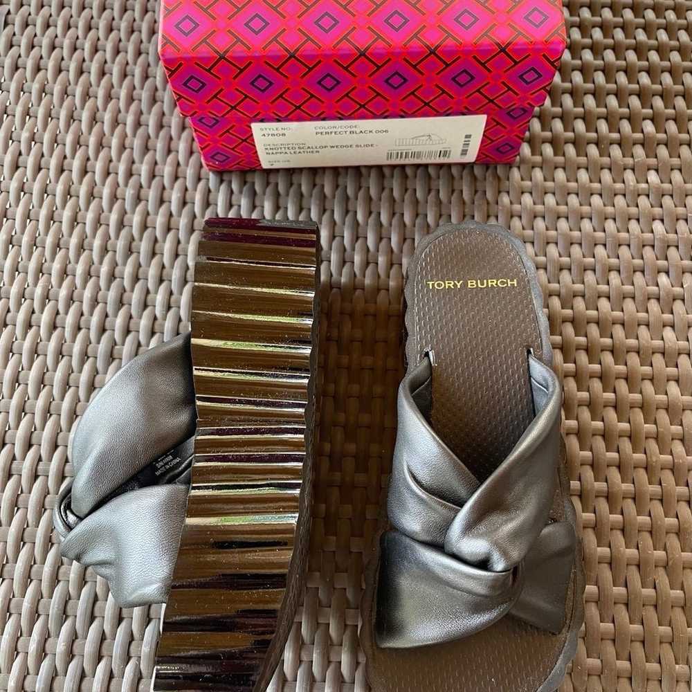 Tory Burch size 7 wedge slide - image 2