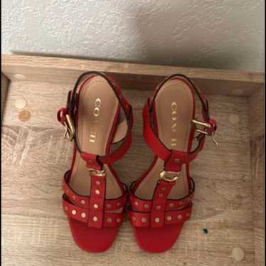 Coach Red Heels