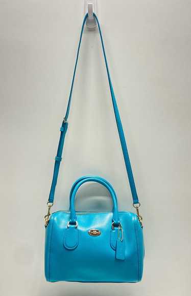 COACH Bennett Turquoise Leather Crossbody Bag