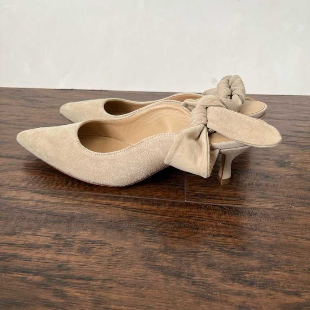 M. Gemi The Lasso Suede Bow Kitten Heels Mules - image 3