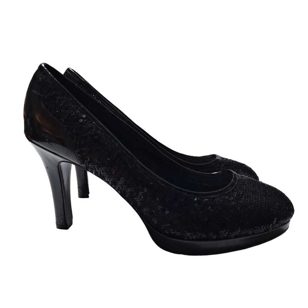 Tahari "Cheryl" patent leather sequined pumps - image 4