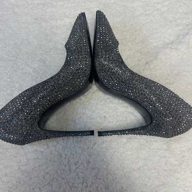 Steve Madden Daisy Gunmetal Rhinestone Heels - image 1