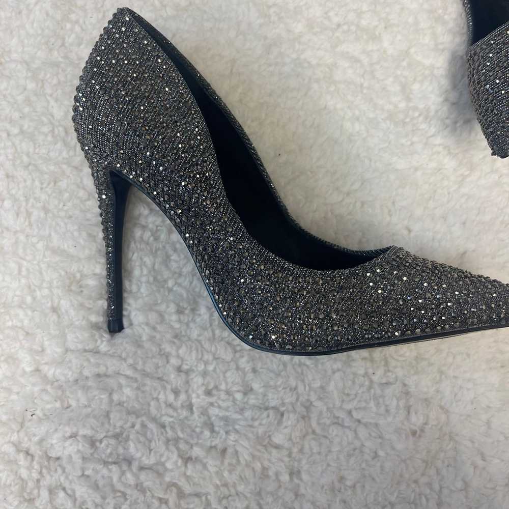 Steve Madden Daisy Gunmetal Rhinestone Heels - image 7