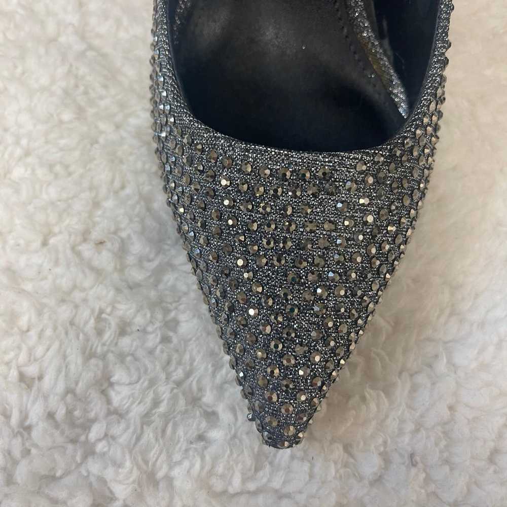 Steve Madden Daisy Gunmetal Rhinestone Heels - image 8