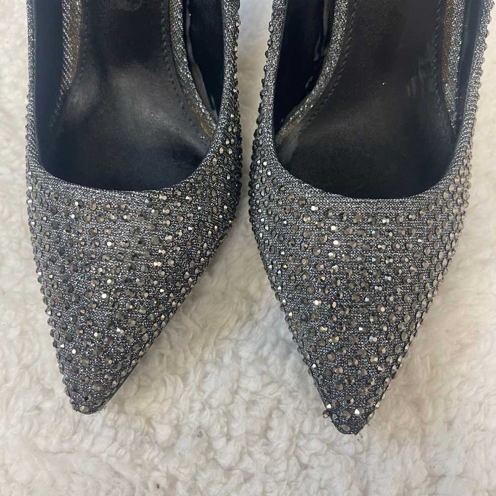 Steve Madden Daisy Gunmetal Rhinestone Heels - image 9