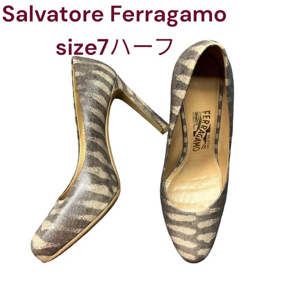 Salvatore Ferragamo fashion pattern high heels, p… - image 1