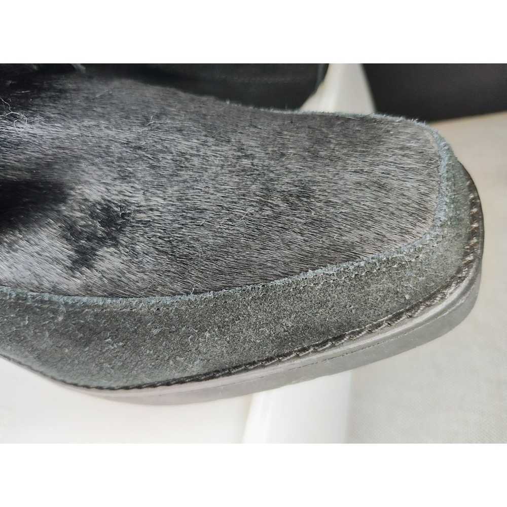 Donald Pliner Dakota Black Suede And Fur Wedges - image 4