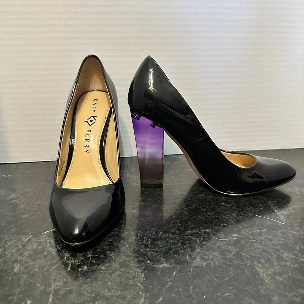 Katy Perry Black Lucite Pumps Heels Gorgeous Size… - image 3