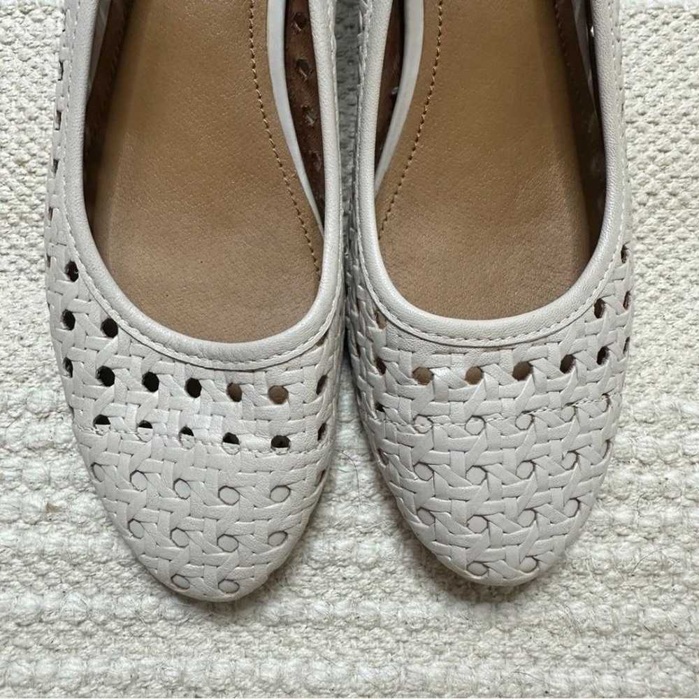 PATRICIA NASH cream perforated leather Allegra he… - image 3