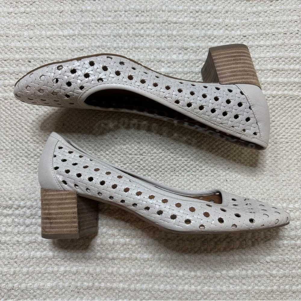 PATRICIA NASH cream perforated leather Allegra he… - image 8