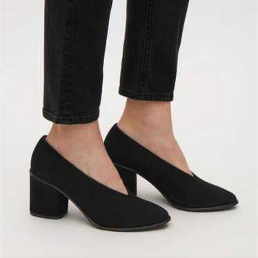 COS Black Velvet Heels Size 9.5 - image 1