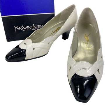 Yves Saint Laurent pumps white black. - image 1