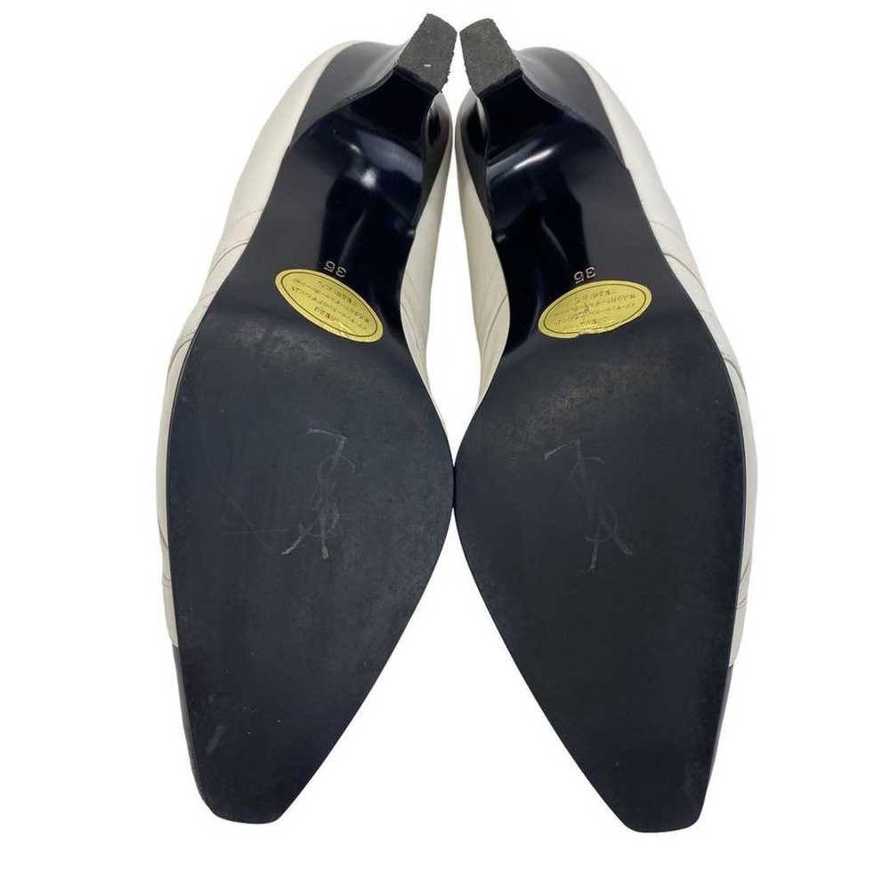 Yves Saint Laurent pumps white black. - image 9