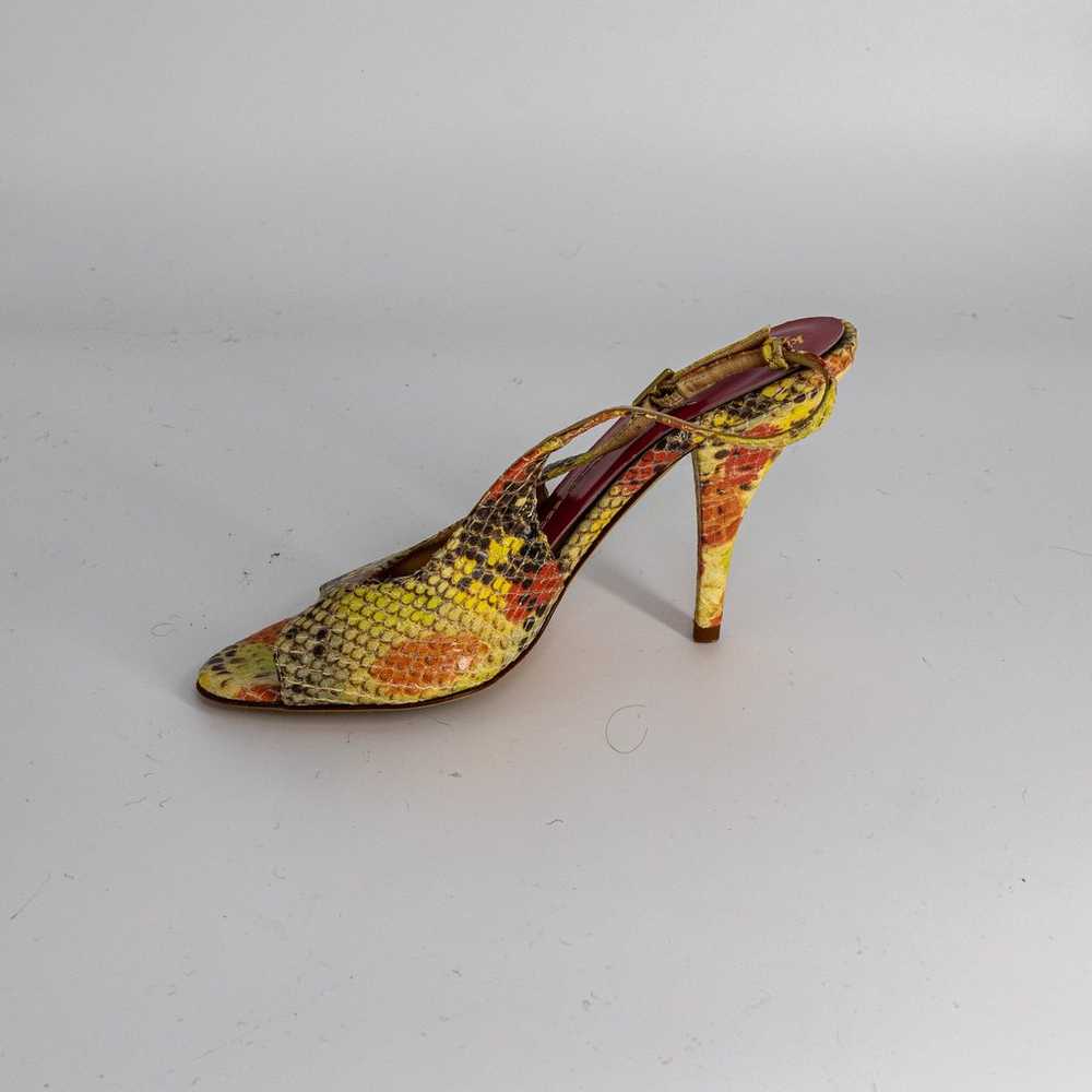 Kate Spade Python Snake Print Slingback Leather H… - image 10