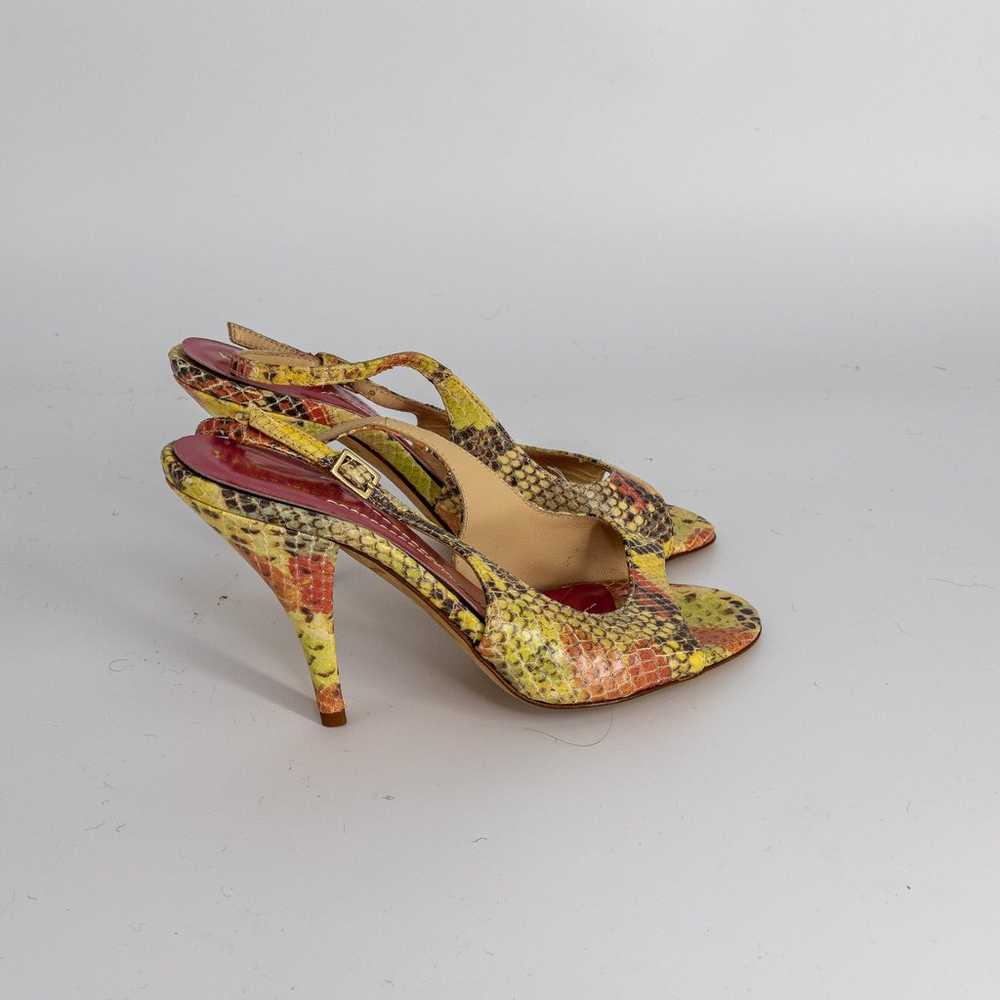 Kate Spade Python Snake Print Slingback Leather H… - image 7