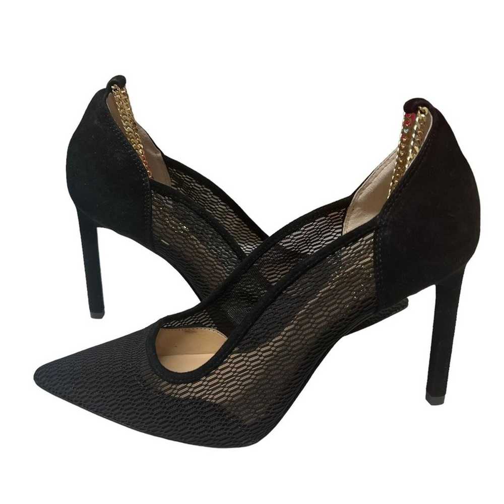 Gianni Bini Sisson Mesh Ankle Chain Pumps Size 8.5 - image 4